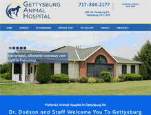 Tablet Screenshot of gettysburganimalhospital.com